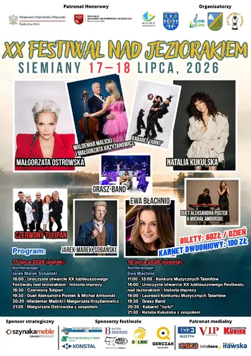 Plakat Festiwalu Nad Jeziorakiem 2026